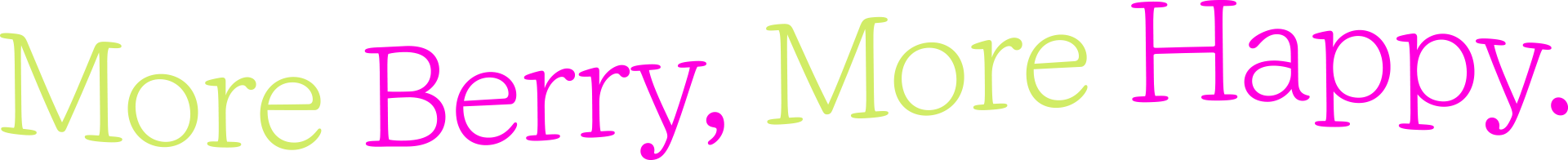 more berry more happy